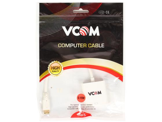 Кабель-переходник VGA(F)-Mini HDMI (M) 0.15м Telecom CG592