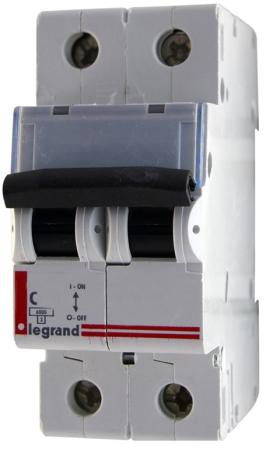 Автоматический выключатель Legrand TX3 6000 тип C 2П 32А 404045