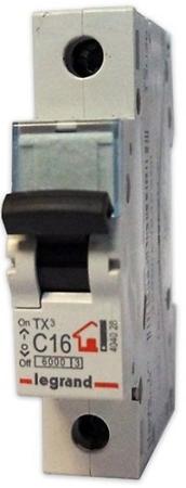 Автоматический выключатель Legrand TX3 6000 тип C 1П 6А 404025