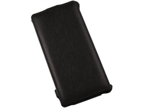 Чехол LP для Sony Xperia Z3 D6603 раскладной  кожа/черный R0007565