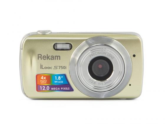 Цифровая фотокамера Rekam iLook S750i 12 Mpx 1.8" LCD золотистый