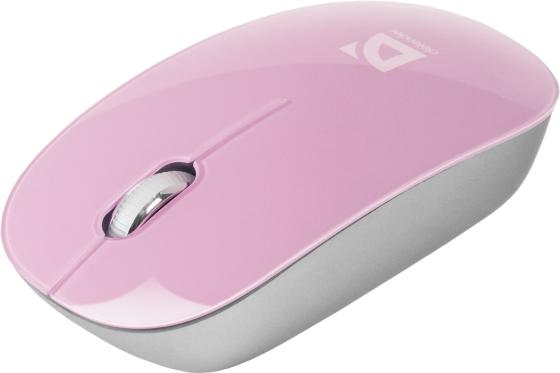 Мышь беспроводная DEFENDER Laguna MS-245 розовый USB 52248