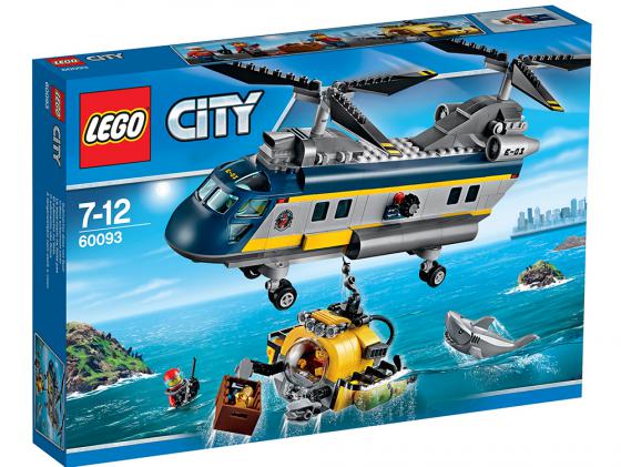 Конструктор Lego Город Вертолет исследователей моря 388 элементов 60093