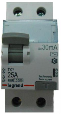 Выключатель дифференциального тока Legrand TX3 2П 63A 30MA-AC 403002