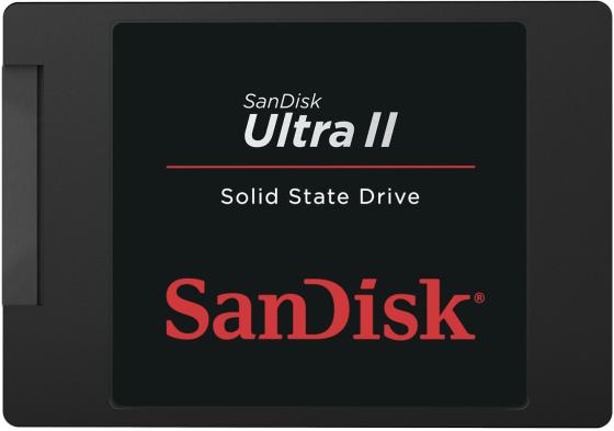 Твердотельный накопитель SSD 2.5" 480 Gb SanDisk Ultra II (SDSSDHII-480G-G25) Read 550Mb/s Write 500Mb/s TLC