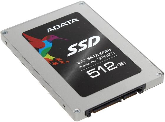 Твердотельный накопитель SSD 2.5" 512 Gb A-Data SP920 Read 560Mb/s Write 360Mb/s MLC