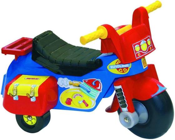 Каталка-мотоцикл Нордпласт Мото Go пластик от 1 года разноцветный 431011