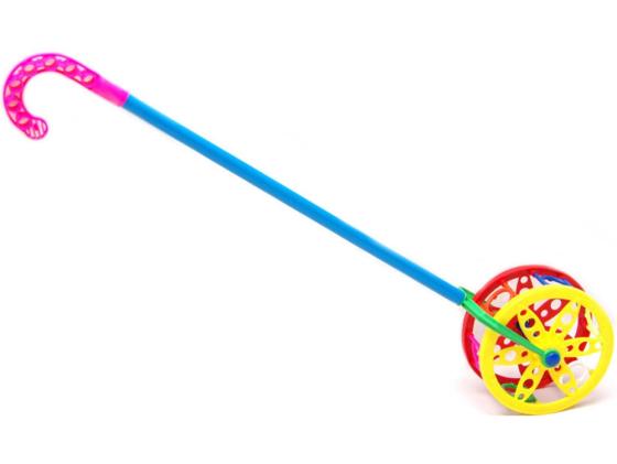 Каталка на палочке Karolina Toys Колесо пластик от 1 года н/д разноцветный 40-0032