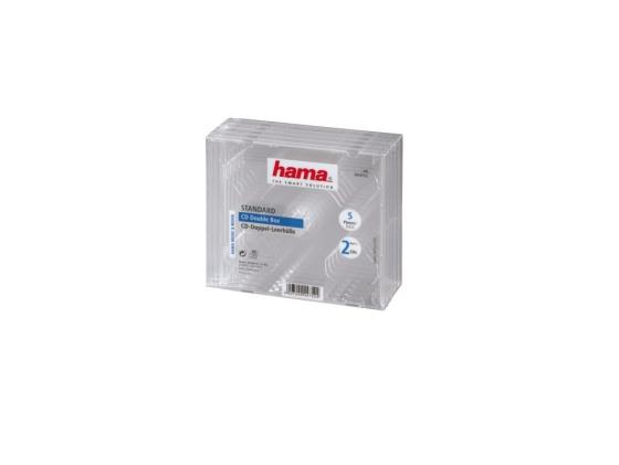 Коробка HAMA для 2 CD прозрачный 5шт H-44752