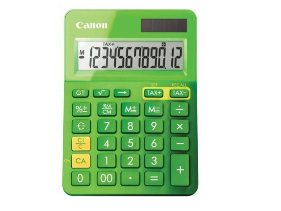Калькулятор Canon LS-123K-MGR 12 разрядов зеленый
