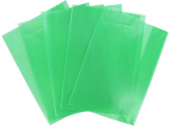 Набор обложек для тетрадей А5 зеленая 95 мкр 213х348 мм 5 шт. 05-0075-5 PANTA PLAST