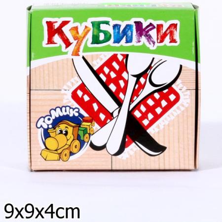 Кубики Томик Посуда 4 шт 3333-4