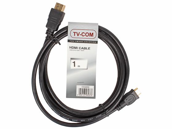 Кабель HDMI-mini HDMI 1м TV-Com CG580M-1M 6926123462669