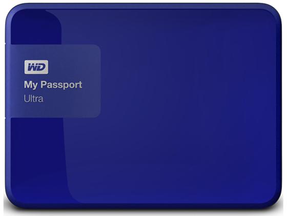 Внешний жесткий диск 2.5" USB3.0 1 Tb Western Digital My Passport Ultra WDBDDE0010BBL-EEUE синий
