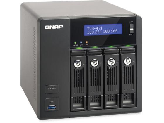 Сетевое хранилище QNAP TVS-471-i3-4G i3-4150 3.5ГГц 4x3.5/2.5"HDD hot swap 1xHDMI