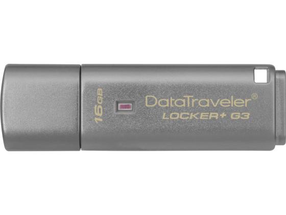 

Флешка USB 16Gb Kingston DataTraveler Locker G3 DTLPG3/16GB серебристый