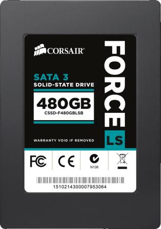 Твердотельный накопитель SSD 2.5" 480 Gb Corsair CSSD-F480GBLSB Read 560Mb/s Write 540Mb/s MLC