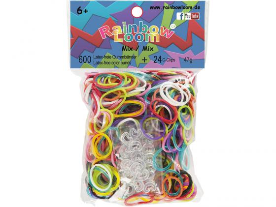 Резинки для плетения Rainbow Loom Микс 22017 600 шт