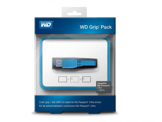 Чехол для HDD 2.5" WD My Passport Ultra WDBZBY0000NBL-EASN + кабель голубой
