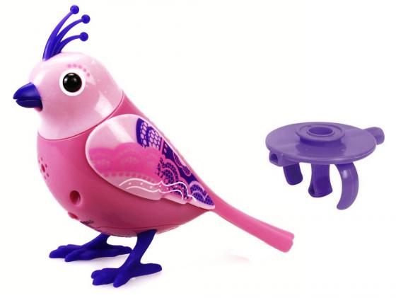 Интерактивная игрушка Silverlit DigiBirds розовая грудка Птичка с кольцом от 3 лет разноцветный 88286