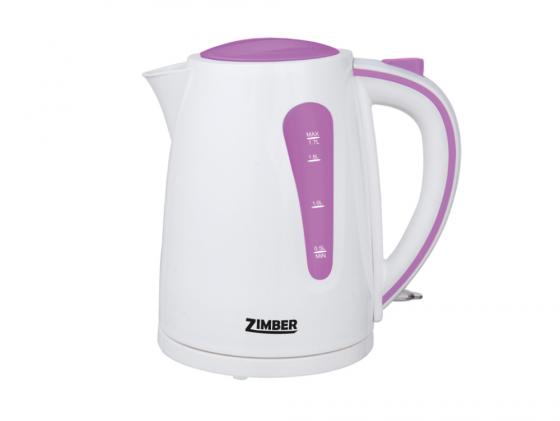 Чайник Zimber ZM-10843 2200 Вт белый сиреневый 1.7 л пластик