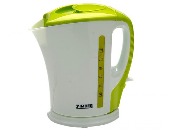 Чайник Zimber ZM-10855 2200 Вт 1.5 л пластик белый зелёный