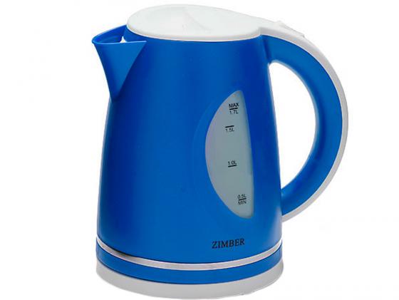 Чайник Zimber ZM-11030 2200 Вт 1.7 л пластик белый синий