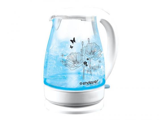 Чайник ENDEVER Skyline KR-308G 2200 Вт 1.8 л пластик/стекло белый прозрачный