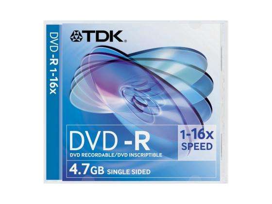 Диски DVD-R TDK 16x 4.7Gb SlimCase 1шт