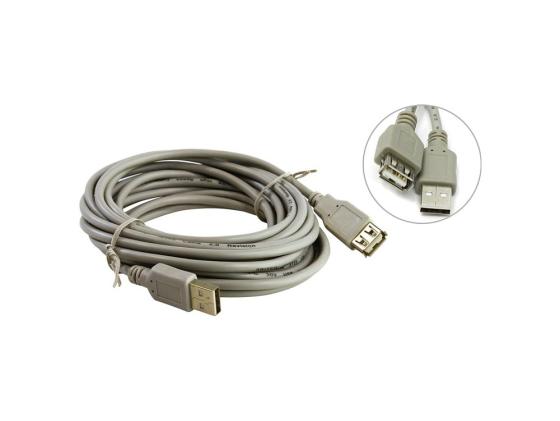 Кабель USB 2.0 AM-AF 5.0м 5bites UC5011-050C кабель 5bites usb 3 0 am cm 0 5m tc302 05