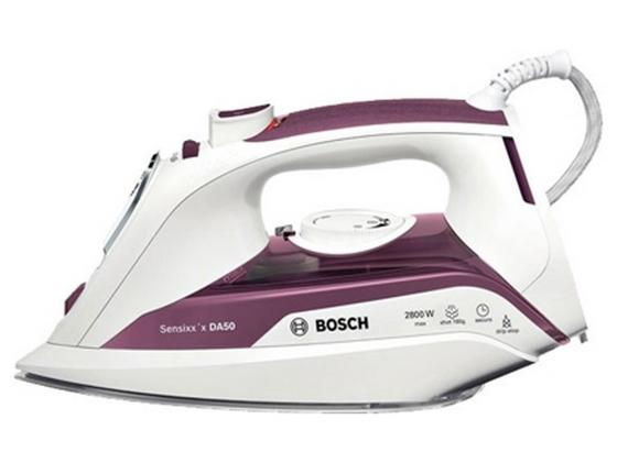 Утюг Bosch TDA 5028110 2800Вт пар.удар 180 г/мин бело-фиолетовый