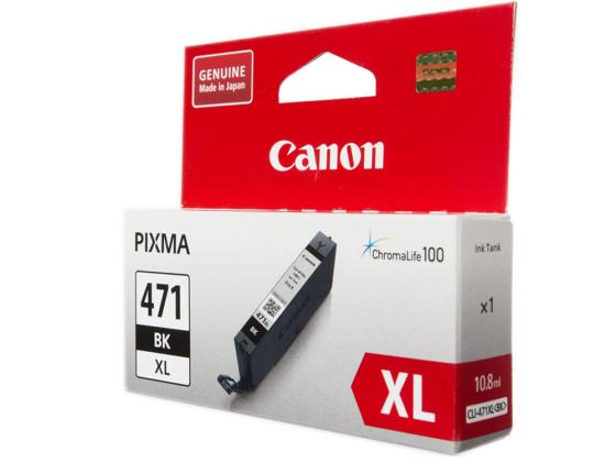 Фото - Картридж Canon CLI-471XLBK для Canon PIXMA MG5740 PIXMA MG6840 PIXMA MG7740 810 Черный 0346C001 картридж canon cli 471y для canon pixma mg5740 pixma mg6840 pixma mg7740 320 желтый 0403c001