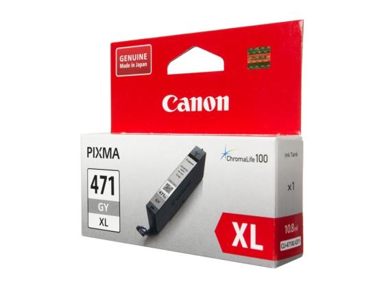 Фото - Картридж Canon CLI-471XLGY для Canon PIXMA MG5740 PIXMA MG6840 PIXMA MG7740 290 Серый 0350C001 картридж canon cli 426gy для canon pixma mg6140 mg8140 cерый