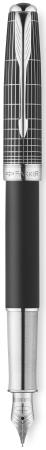 Перьевая ручка Parker Sonnet F536 Contort Black Cisele 0.8 мм 1930256