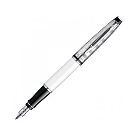Перьевая ручка Waterman Expert 3 Deluxe White CT синий F перо F S0952380