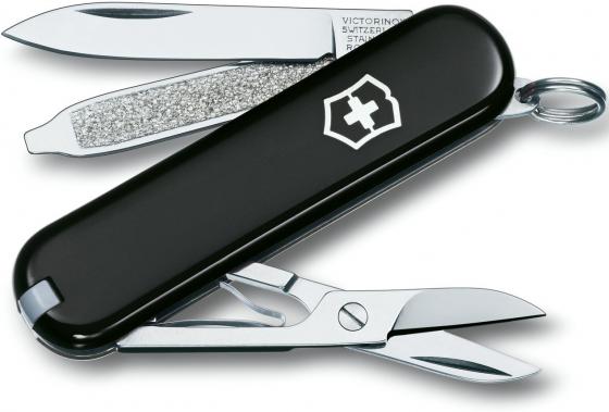 Нож перочинный Victorinox Classic 0.6223.3 58мм 7 функций черный
