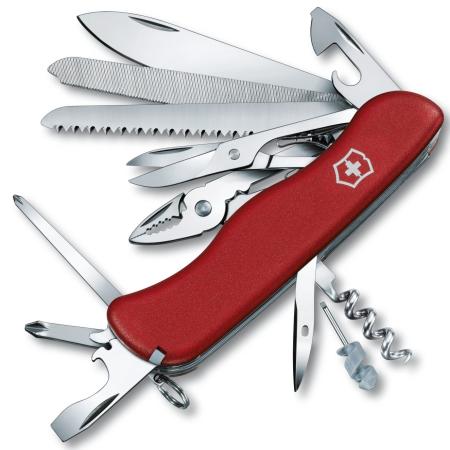 Нож перочинный Victorinox WorkChamp 0.9064 с фиксатором лезвия 21 функция красный