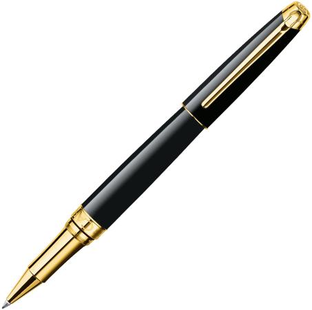 Ручка-роллер Caran D’Ache Leman Ebony black lacquered черный F 4779.282