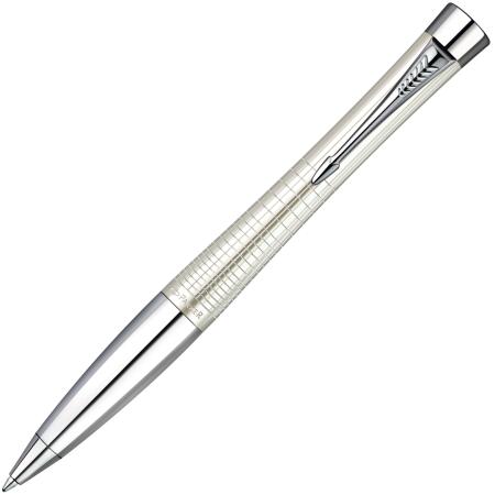 Шариковая ручка поворотная Parker Urban Premium K204 Pearl Metal Chiselled синий M S0911450