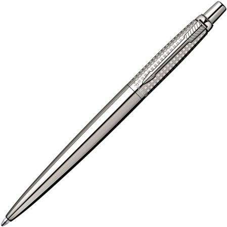Шариковая ручка автоматическая Parker Jotter Premium K172 Shiny SS Chiseled синий M S0908820