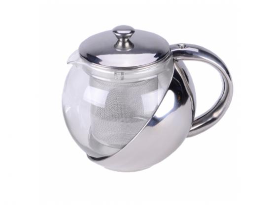 Чайник заварочный Zeidan Z 4103 0.75 л металл/стекло серебристый