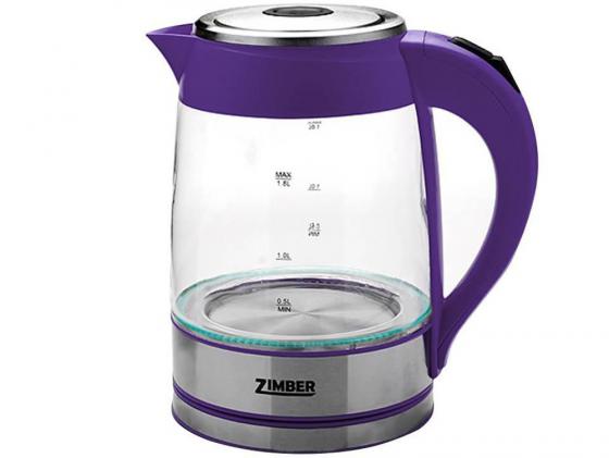 Чайник Zimber ZM-10820 2000 Вт 1.8 л металл/стекло фиолетовый