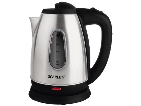 Чайник Scarlett SC-EK21S20 1650 Вт 1.8 л металл серебристый чёрный