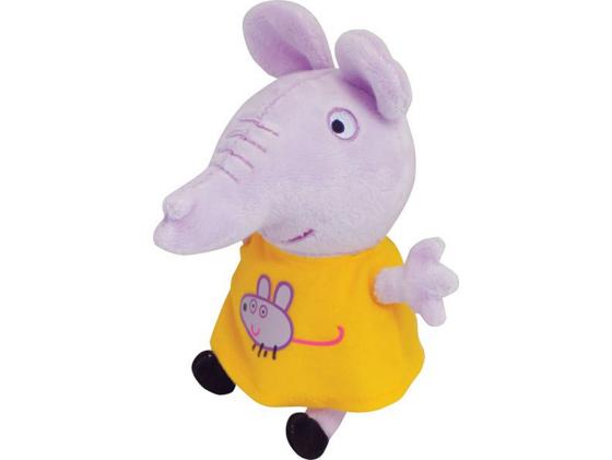 Мягкая игрушка слоненок Peppa Pig Эмили с мышкой 20 см сиреневый текстиль 29623