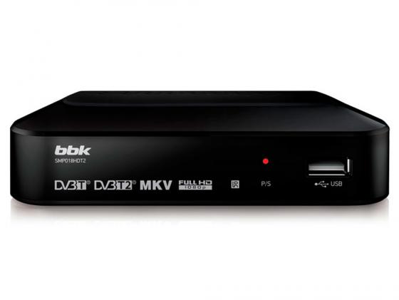 Тюнер цифровой DVB-T2 BBK SMP018HDT2 черный