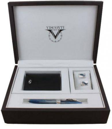 Набор Visconti Salvador Dali ручка перьевая + запонки + бумажник 005-124-66418F-015