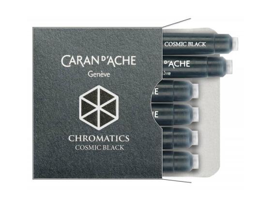 Картридж Caran d`Ache Chromatics Cosmic Black для перьевых ручек 6шт 8021.009