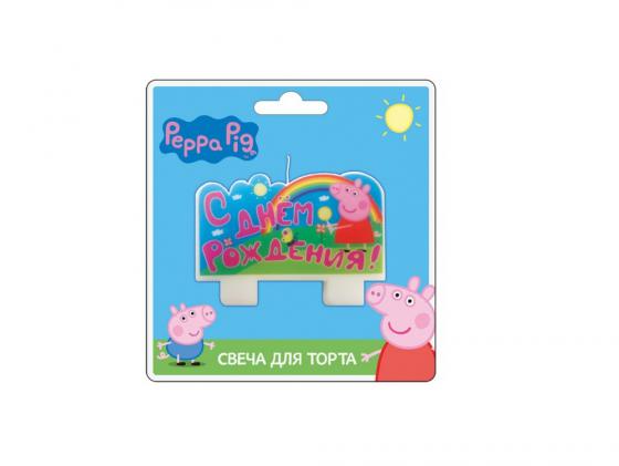 Свеча Peppa Pig С днем рождени 1 шт 9х5 см 28314