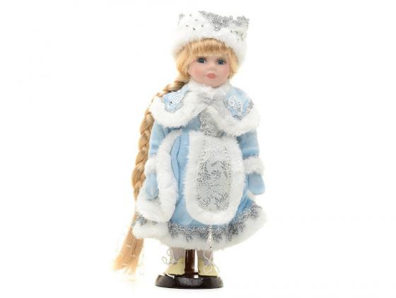 Кукла Новогодняя сказка Снегурочка в голубом Новогодняя сказка 30.5 см фарфоровая 971042