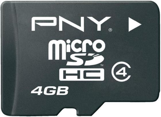 Карта памяти Micro SDHC 4GB Class 4 PNY SDU4GBAHC4OPTIMA-EF/R